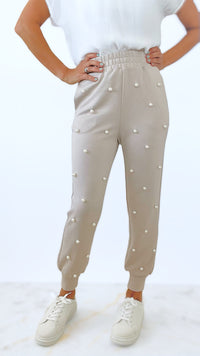 Pearl Trail Pant - Taupe-170 Bottoms-Why Dress-Coastal Bloom Boutique, find the trendiest versions of the popular styles and looks Located in Indialantic, FL
