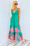 Palma Printed Maxi Dress-200 Dresses/Jumpsuits/Rompers-Rousseau-Coastal Bloom Boutique, find the trendiest versions of the popular styles and looks Located in Indialantic, FL