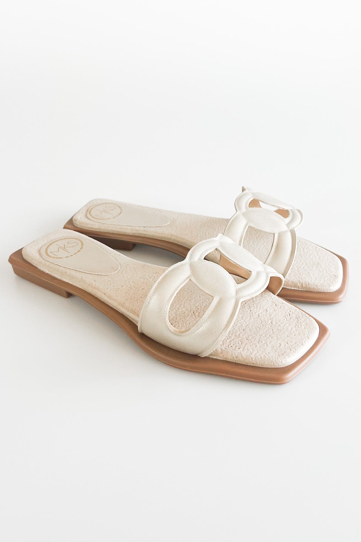 Triple Circles Strap Sandal - Champagne-250 Shoes-MAKER'S SHOES-Coastal Bloom Boutique, find the trendiest versions of the popular styles and looks Located in Indialantic, FL
