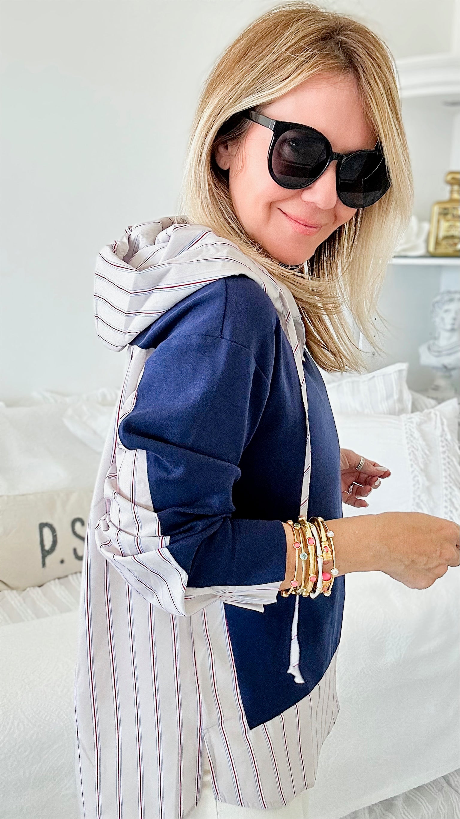 Love at First Sight Pinstripe Top-130 Long Sleeve Tops-Joh Apparel-Coastal Bloom Boutique, find the trendiest versions of the popular styles and looks Located in Indialantic, FL