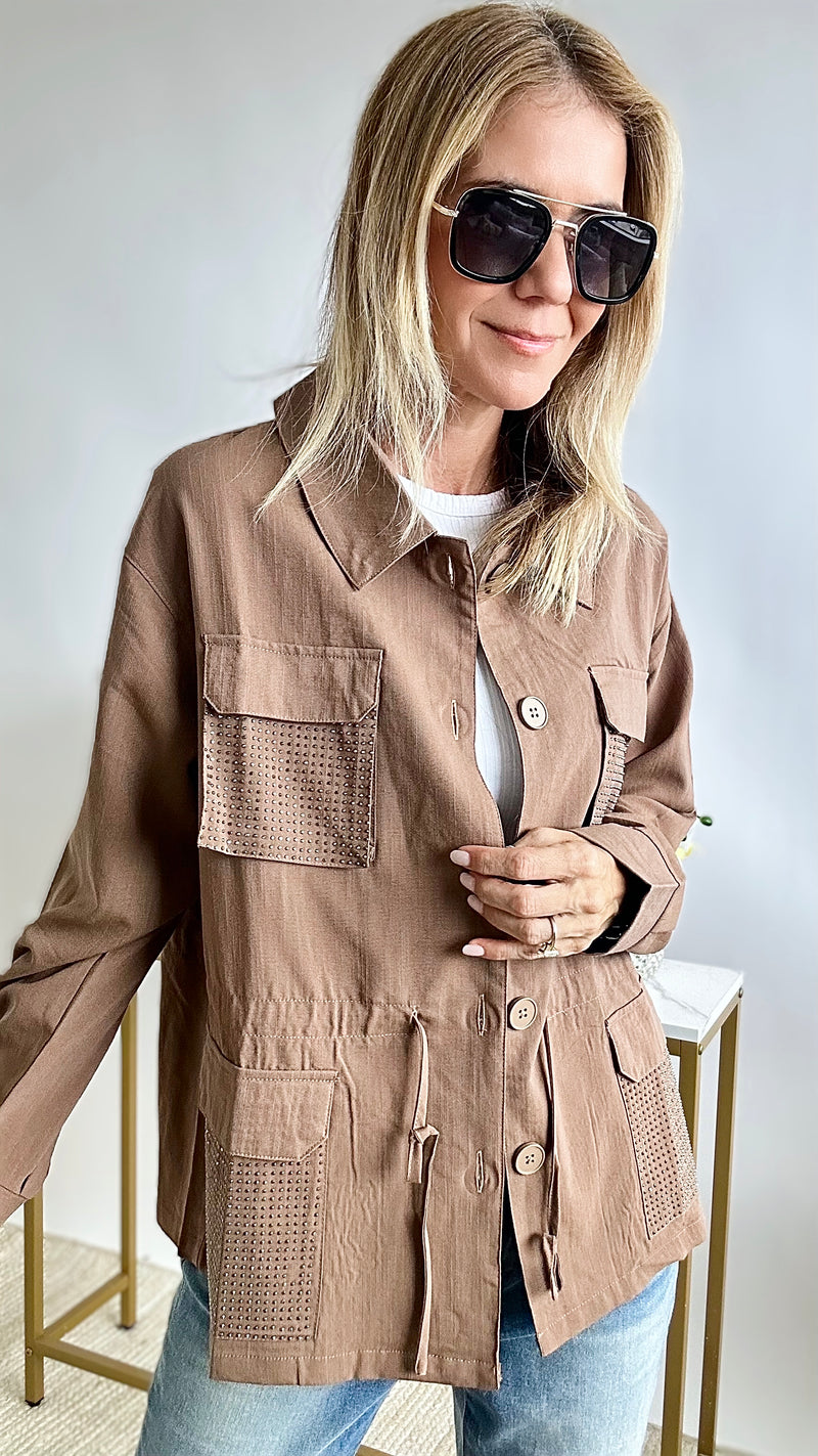 Elevated Anorak Jacket-160 Jackets-Rousseau-Coastal Bloom Boutique, find the trendiest versions of the popular styles and looks Located in Indialantic, FL