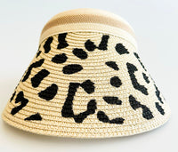 Wild Print Visor Hat-260 Other Accessories-NYW-Coastal Bloom Boutique, find the trendiest versions of the popular styles and looks Located in Indialantic, FL