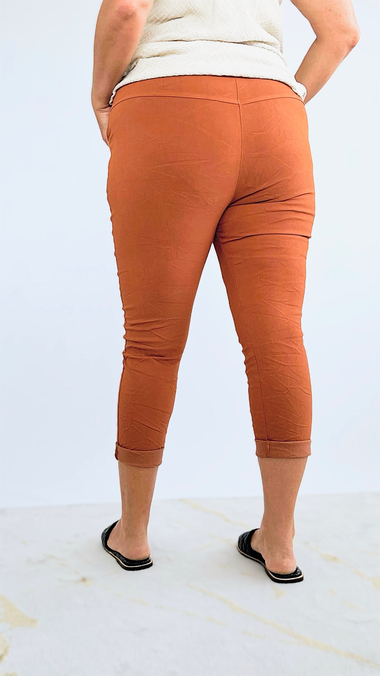 Curvy Love Endures Italian Jogger - Tobacco-180 Joggers-Yolly-Coastal Bloom Boutique, find the trendiest versions of the popular styles and looks Located in Indialantic, FL