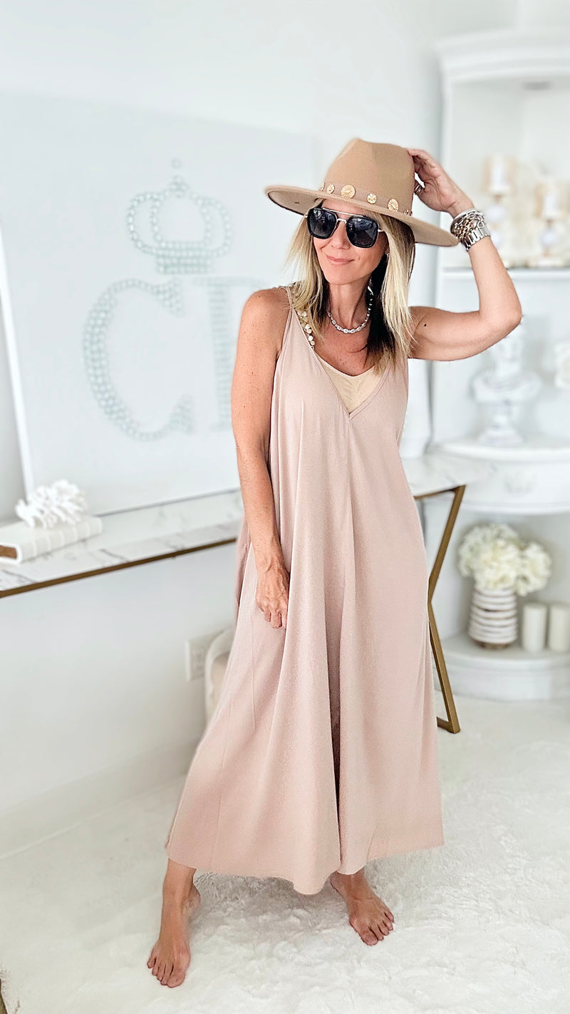 Got Feels Maxi Dress - Taupe-200 dresses/jumpsuits/rompers-HYFVE-Coastal Bloom Boutique, find the trendiest versions of the popular styles and looks Located in Indialantic, FL