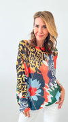 Italian St Tropez Safari Stripes Sweater-140 Sweaters-Germany-Coastal Bloom Boutique, find the trendiest versions of the popular styles and looks Located in Indialantic, FL