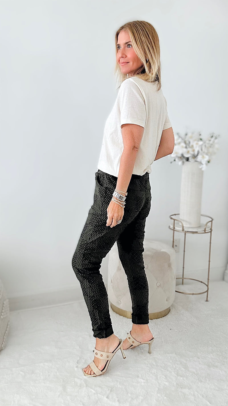 Check That Italian Joggers - Olive-180 Joggers-Yolly-Coastal Bloom Boutique, find the trendiest versions of the popular styles and looks Located in Indialantic, FL