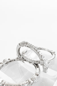 Sterling Silver Triple CZ Station Band Ring-230 Jewelry-NYC-Coastal Bloom Boutique, find the trendiest versions of the popular styles and looks Located in Indialantic, FL