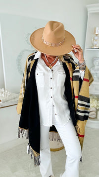 City Central Wrap - Multi/Black-260 Other Accessories-ICCO ACCESSORIES-Coastal Bloom Boutique, find the trendiest versions of the popular styles and looks Located in Indialantic, FL