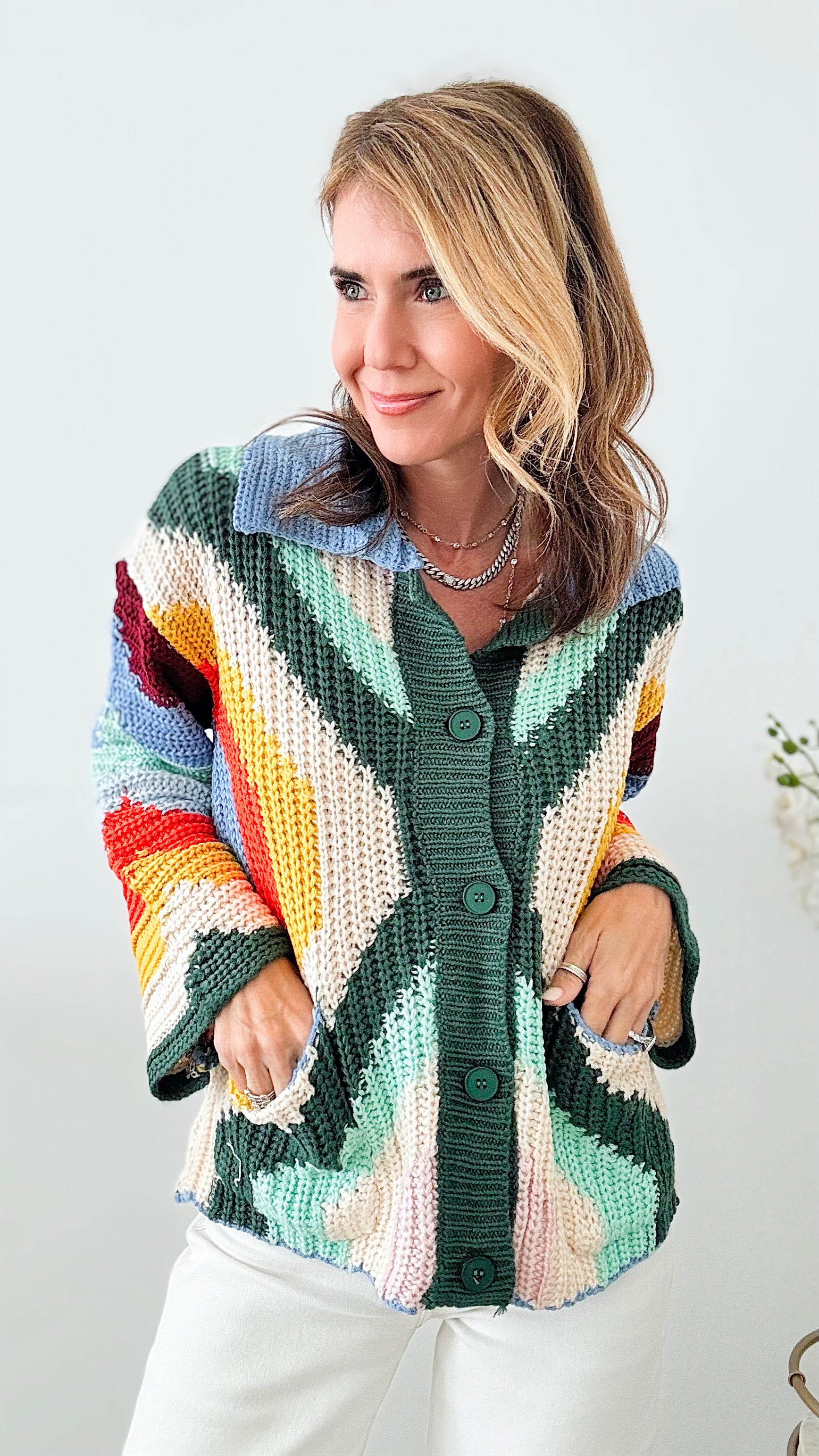 Boho Dreams Knitted Cardigan-150 Cardigans/Layers-Rousseau-Coastal Bloom Boutique, find the trendiest versions of the popular styles and looks Located in Indialantic, FL