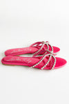Diamond Strap Flat Sandals - Fuchsia-250 Shoes-RagCompany-Coastal Bloom Boutique, find the trendiest versions of the popular styles and looks Located in Indialantic, FL