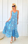 Rivera Printed Maxi Dress-200 Dresses/Jumpsuits/Rompers-Fashion Fuse-Coastal Bloom Boutique, find the trendiest versions of the popular styles and looks Located in Indialantic, FL
