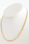 CZ Station Gold Necklace-230 Jewelry-FAME ACCESSORIES-Coastal Bloom Boutique, find the trendiest versions of the popular styles and looks Located in Indialantic, FL
