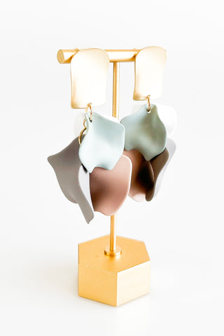Dangle Petal Earrings - Neutral Colorful-230 Jewelry-NYW-Coastal Bloom Boutique, find the trendiest versions of the popular styles and looks Located in Indialantic, FL