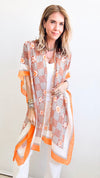 Flower Pattern Scarf - Orange-260 Other Accessories/NYW-ICCO ACCESSORIES-Coastal Bloom Boutique, find the trendiest versions of the popular styles and looks Located in Indialantic, FL