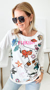 The Sunshine State Embroidered Top-120 Graphic-Avani del amour-Coastal Bloom Boutique, find the trendiest versions of the popular styles and looks Located in Indialantic, FL