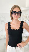 Italian Ribbed Sweater Tank Top - Black-100 Sleeveless Tops-Germany-Coastal Bloom Boutique, find the trendiest versions of the popular styles and looks Located in Indialantic, FL