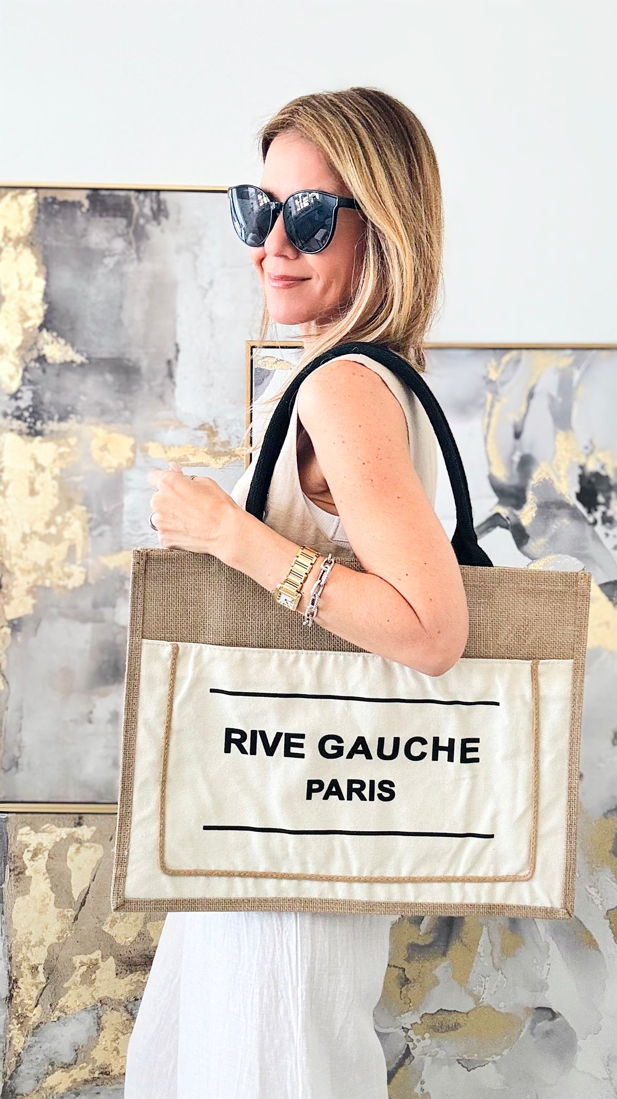 Rive Gauche Paris Italian Bag - Beige-240 Bags-Germany-Coastal Bloom Boutique, find the trendiest versions of the popular styles and looks Located in Indialantic, FL