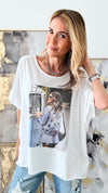 Rhinestone Embellished Italian Tee-110 Short Sleeve Tops-Germany-Coastal Bloom Boutique, find the trendiest versions of the popular styles and looks Located in Indialantic, FL