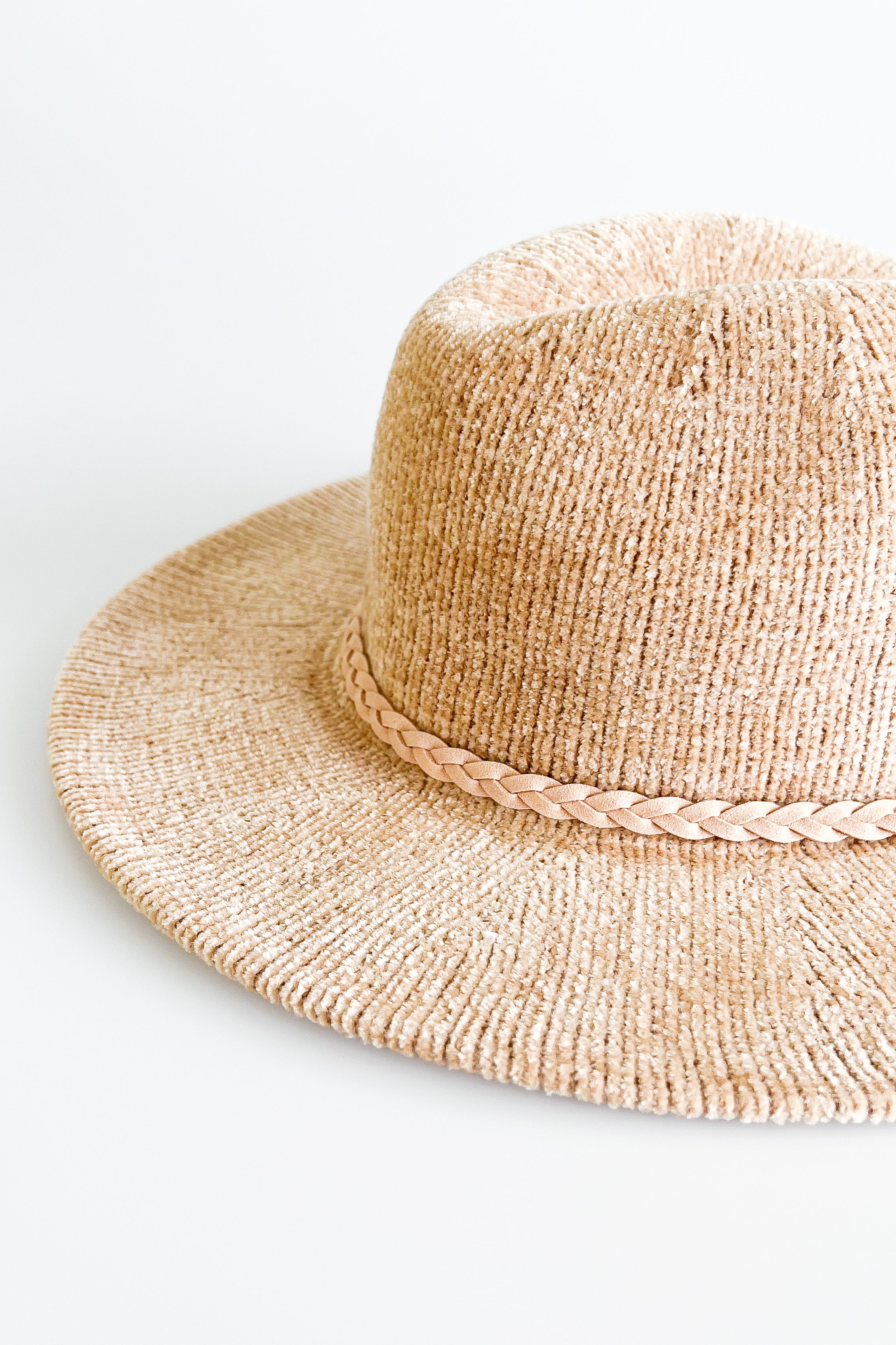 Knit Panama Hat- Beige-260 Other Accessories-NYW-Coastal Bloom Boutique, find the trendiest versions of the popular styles and looks Located in Indialantic, FL