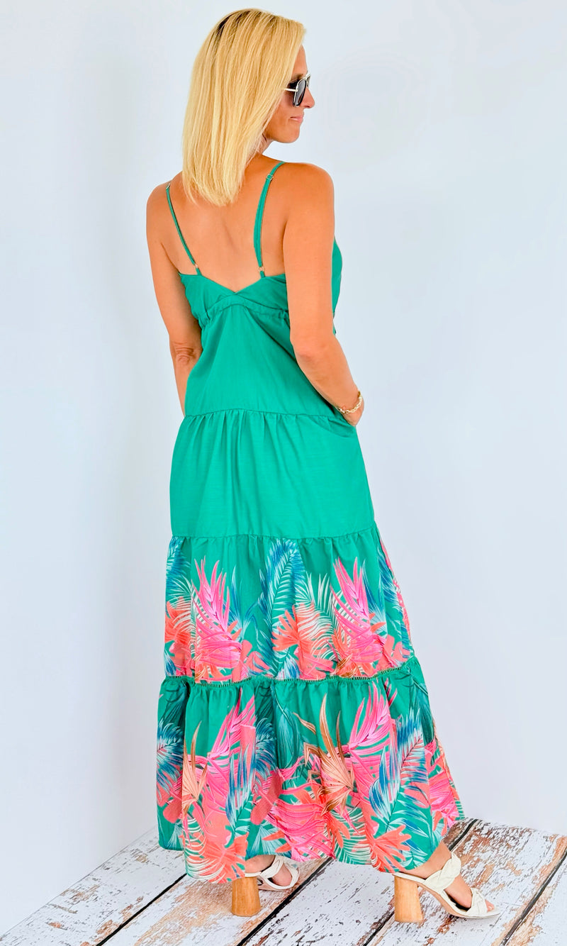 Palma Printed Maxi Dress-200 Dresses/Jumpsuits/Rompers-Rousseau-Coastal Bloom Boutique, find the trendiest versions of the popular styles and looks Located in Indialantic, FL