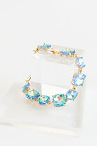 Cushion Stone Bracelet - Blue-230 Jewelry-NYW-Coastal Bloom Boutique, find the trendiest versions of the popular styles and looks Located in Indialantic, FL