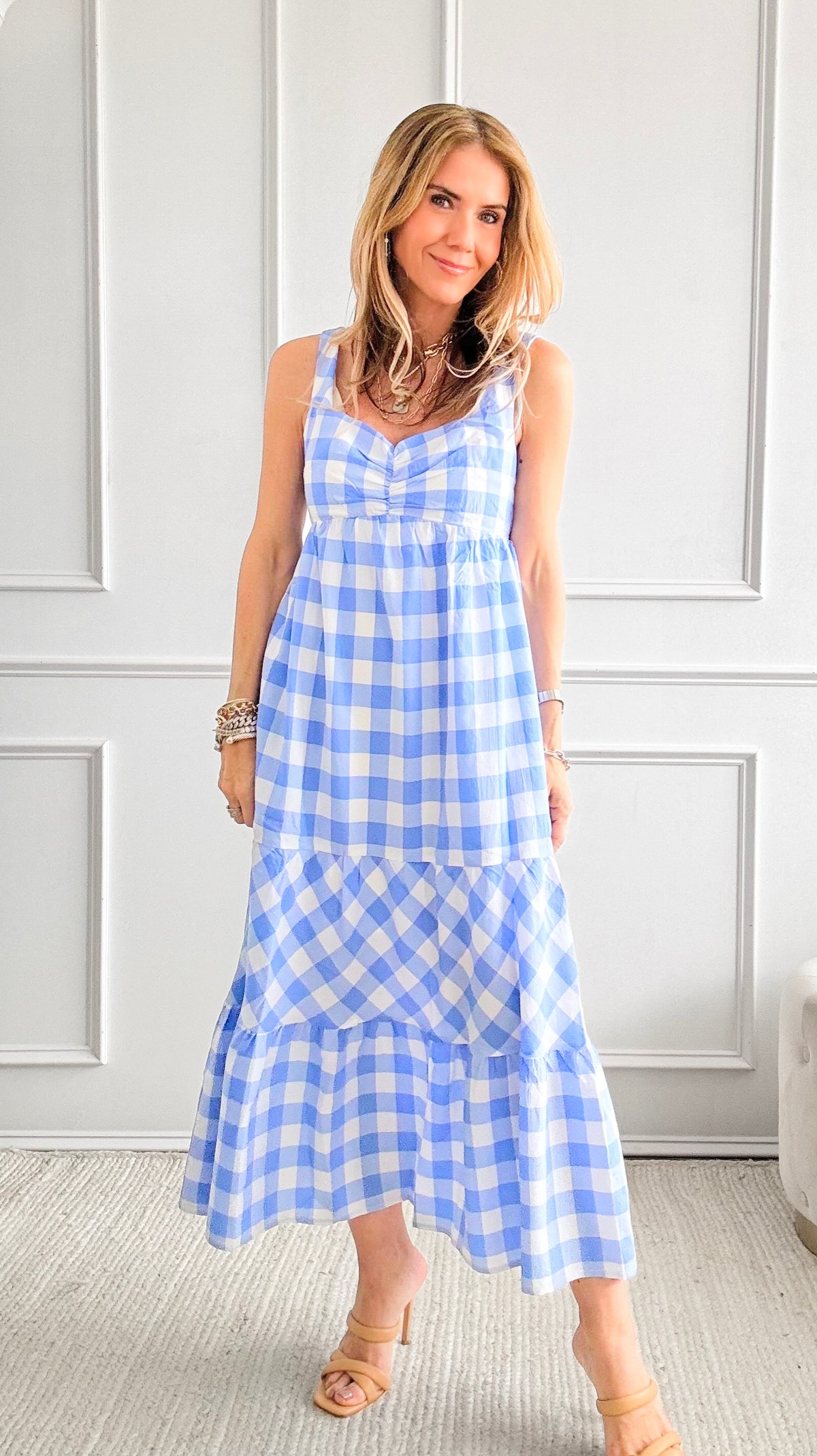 Picnic in the Park Dress - Peri Blue-200 dresses/jumpsuits/rompers-GIGIO-Coastal Bloom Boutique, find the trendiest versions of the popular styles and looks Located in Indialantic, FL