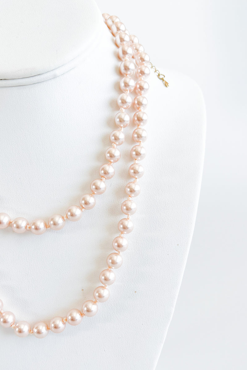 Short Pearl Necklace - Pink-230 Jewelry-GS JEWELRY-Coastal Bloom Boutique, find the trendiest versions of the popular styles and looks Located in Indialantic, FL