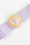 Fierce Medallion Elastic Belt - Lavender-260 Other Accessories-ICCO ACCESSORIES-Coastal Bloom Boutique, find the trendiest versions of the popular styles and looks Located in Indialantic, FL