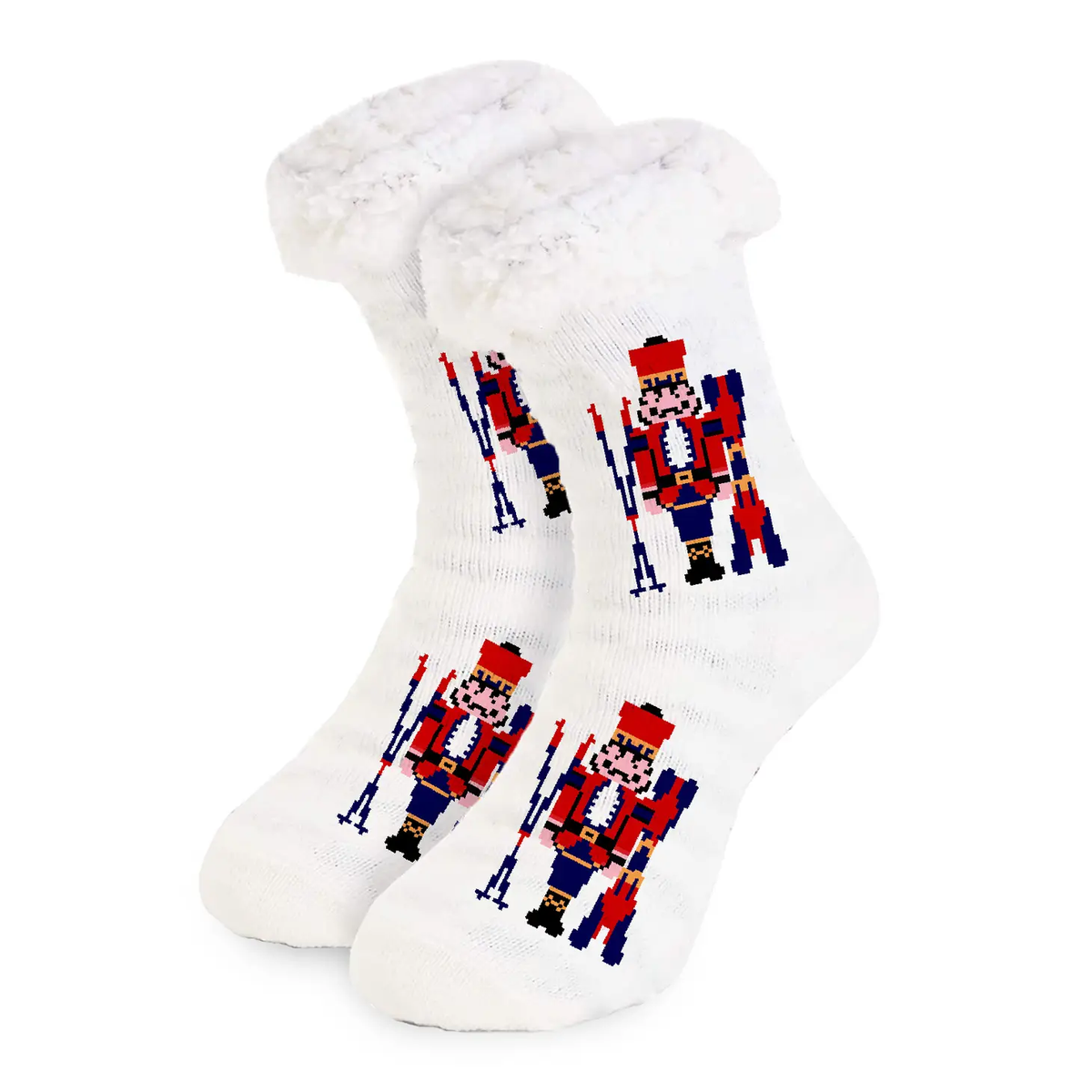 House Party Slipper Socks - Nutcracker Skier-270 Home/Gift-Toss Designs-Coastal Bloom Boutique, find the trendiest versions of the popular styles and looks Located in Indialantic, FL