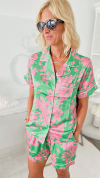 Sweetest Dreams Pajama Set-210 Loungewear/Sets-Jodifl-Coastal Bloom Boutique, find the trendiest versions of the popular styles and looks Located in Indialantic, FL