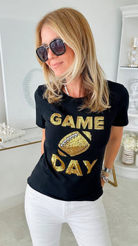 Gameday T-Shirt-110 Short Sleeve Tops-Why Dress-Coastal Bloom Boutique, find the trendiest versions of the popular styles and looks Located in Indialantic, FL