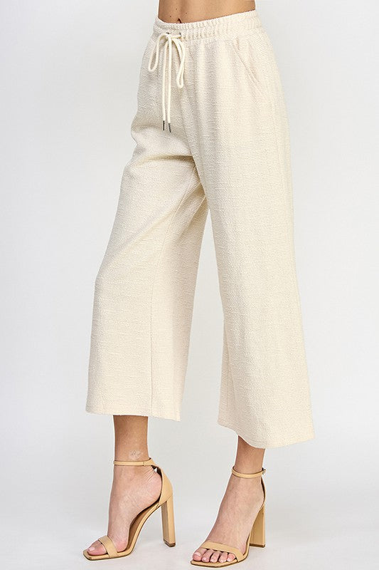 Taylor Tweed Cropped Wide Pants-170 Bottoms-See and Be Seen-Coastal Bloom Boutique, find the trendiest versions of the popular styles and looks Located in Indialantic, FL