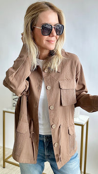 Elevated Anorak Jacket-160 Jackets-Rousseau-Coastal Bloom Boutique, find the trendiest versions of the popular styles and looks Located in Indialantic, FL