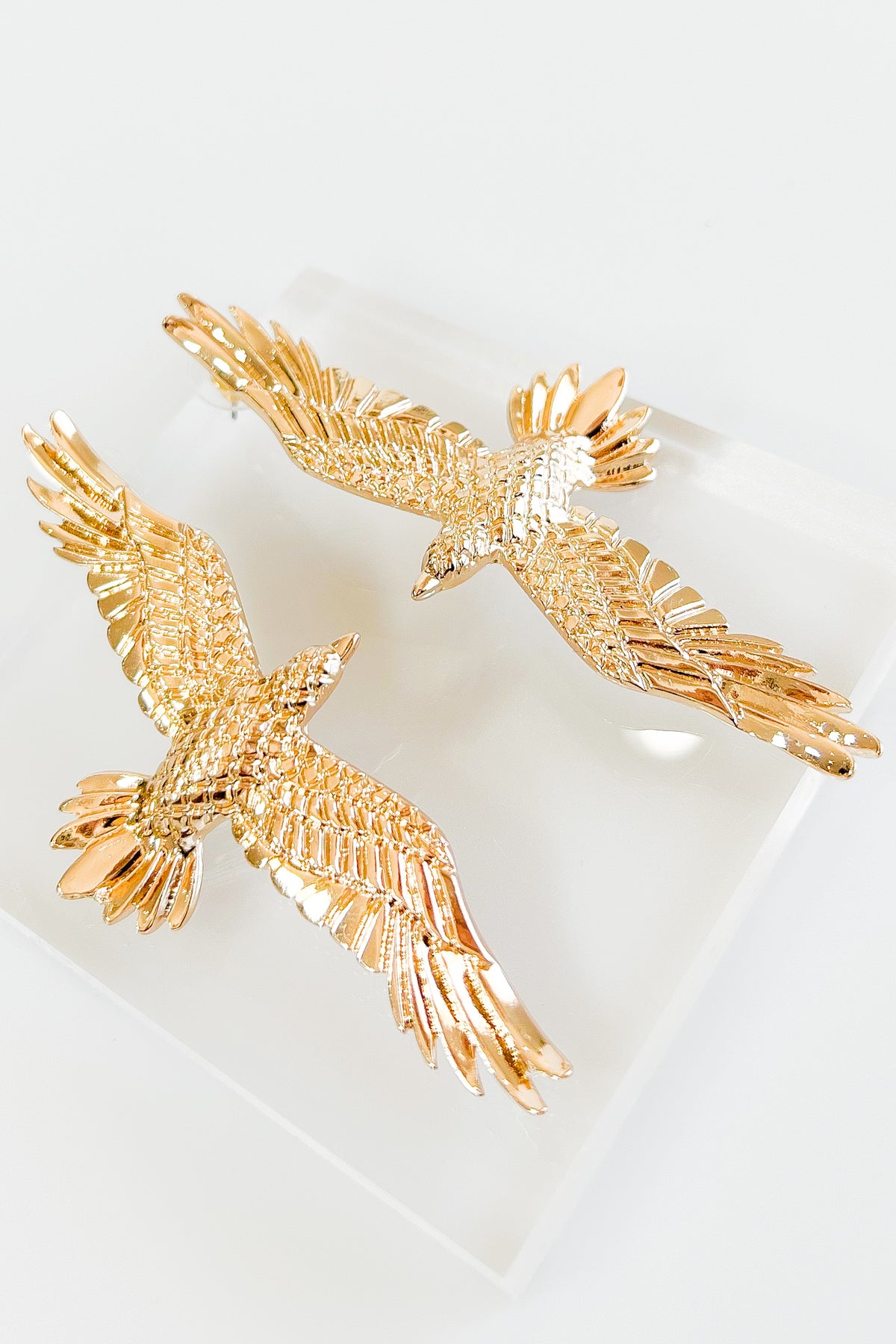 Flying Eagle Earrings-230 Jewelry-Golden Stella-Coastal Bloom Boutique, find the trendiest versions of the popular styles and looks Located in Indialantic, FL