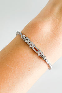 Sterling Silver CZ Start Adjustable Bracelet-230 Jewelry-Radium-Coastal Bloom Boutique, find the trendiest versions of the popular styles and looks Located in Indialantic, FL