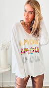 Amour Elegance Italian Sweater - White-140 Sweaters-Italianissimo-Coastal Bloom Boutique, find the trendiest versions of the popular styles and looks Located in Indialantic, FL
