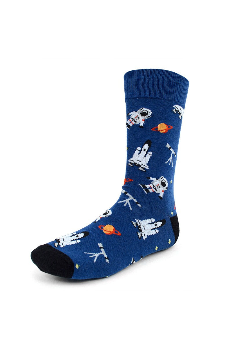 Astronaut Novelty Fun Socks-260 Other Accessories-Selini New York-Coastal Bloom Boutique, find the trendiest versions of the popular styles and looks Located in Indialantic, FL