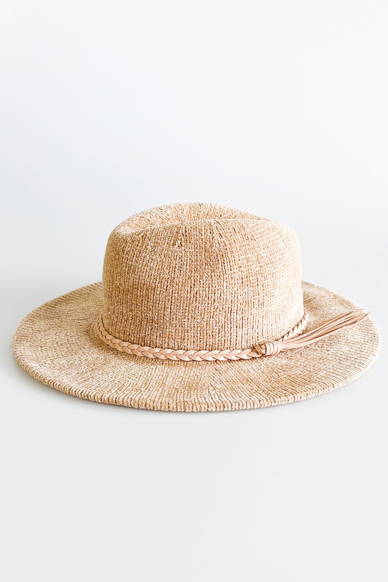 Knit Panama Hat- Beige-260 Other Accessories-NYW-Coastal Bloom Boutique, find the trendiest versions of the popular styles and looks Located in Indialantic, FL
