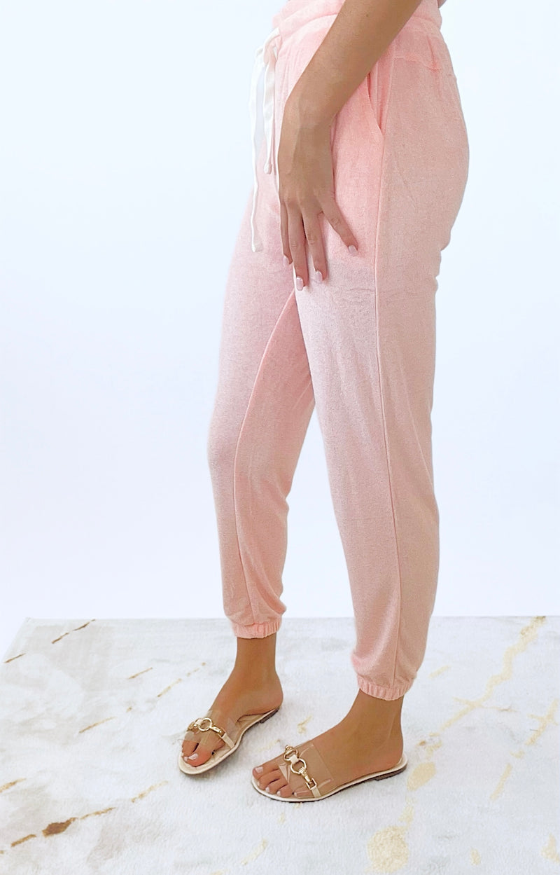 Essential Sweatpants - Blush-210 Loungewear/Sets-Mono B-Coastal Bloom Boutique, find the trendiest versions of the popular styles and looks Located in Indialantic, FL