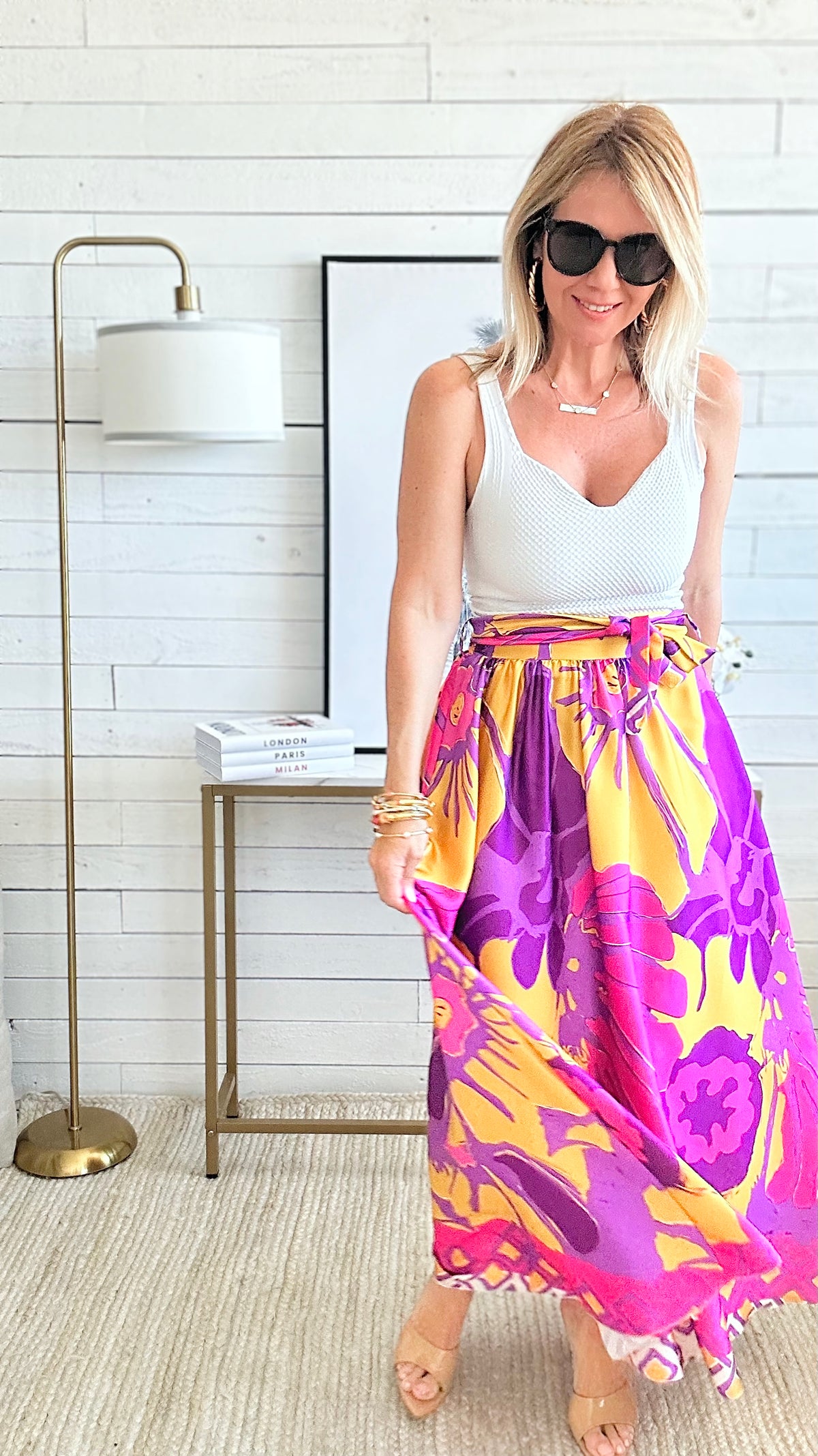 Hill Rose Maxi Skirt-170 Bottoms-Venti6 Outlet-Coastal Bloom Boutique, find the trendiest versions of the popular styles and looks Located in Indialantic, FL