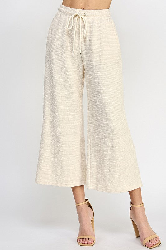 Taylor Tweed Cropped Wide Pants-170 Bottoms-See and Be Seen-Coastal Bloom Boutique, find the trendiest versions of the popular styles and looks Located in Indialantic, FL