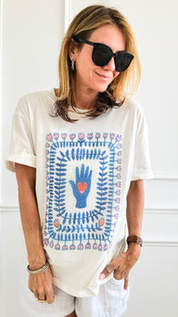 Loving Embrace Italian Tee-120 Graphic-Italianissimo-Coastal Bloom Boutique, find the trendiest versions of the popular styles and looks Located in Indialantic, FL