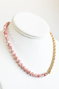 Pottery & Rope Necklace - Red-230 Jewelry-Golden Stella-Coastal Bloom Boutique, find the trendiest versions of the popular styles and looks Located in Indialantic, FL