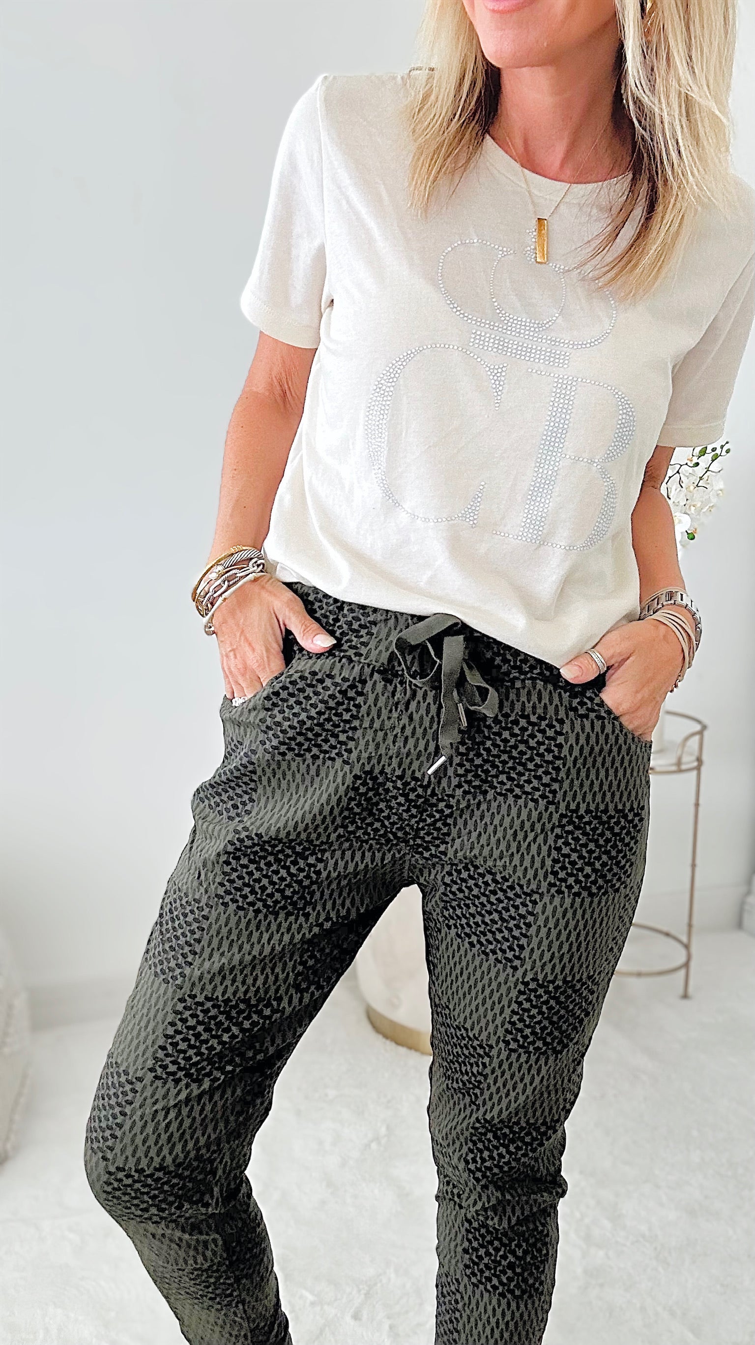 Check That Italian Joggers - Olive-180 Joggers-Yolly-Coastal Bloom Boutique, find the trendiest versions of the popular styles and looks Located in Indialantic, FL