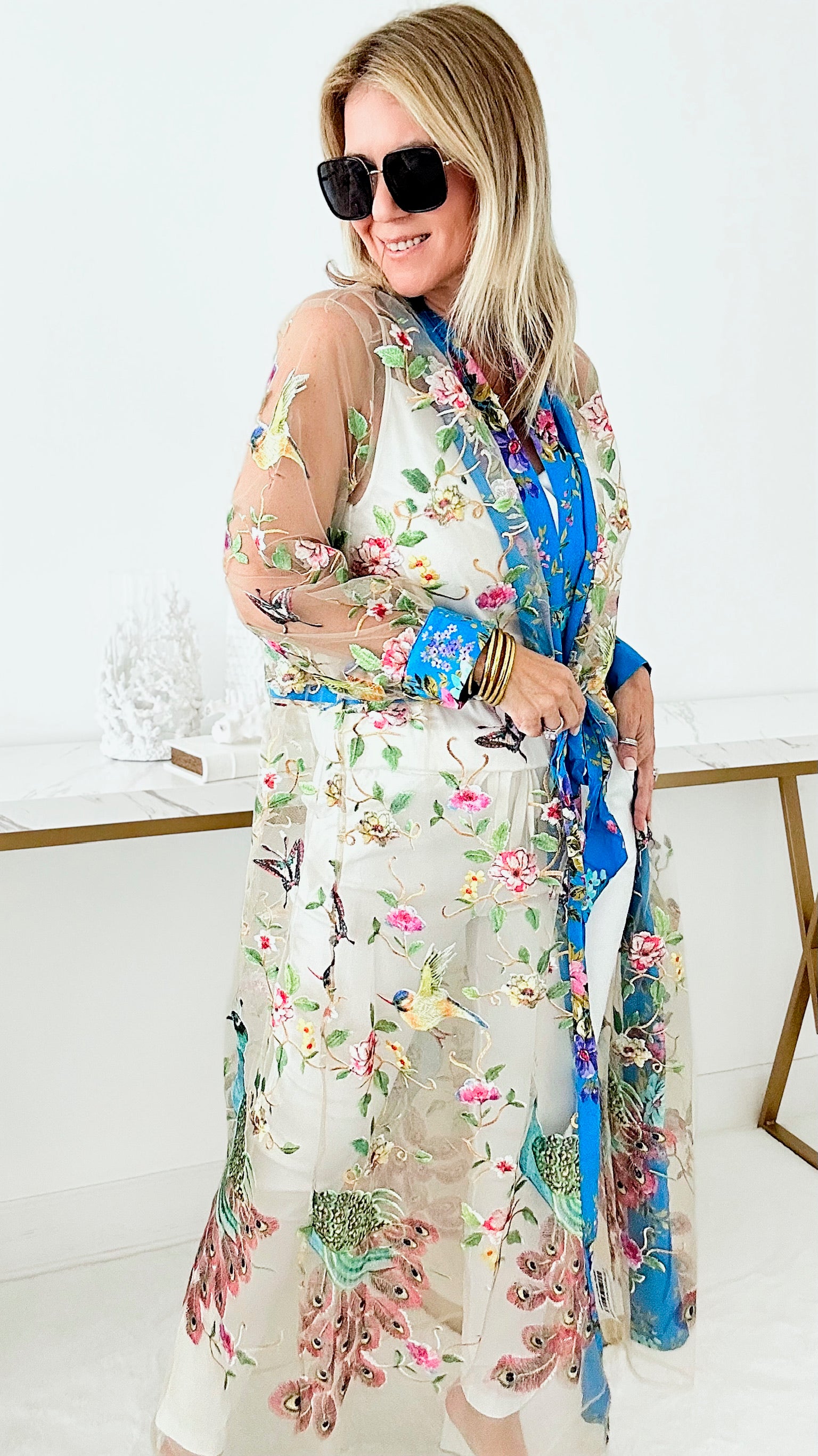 Garden of Eden Duster-150 Cardigans/Layers-Aratta-Coastal Bloom Boutique, find the trendiest versions of the popular styles and looks Located in Indialantic, FL