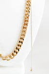 Chic Chain Link Long Bolo Necklace-230 Jewelry-NYW-Coastal Bloom Boutique, find the trendiest versions of the popular styles and looks Located in Indialantic, FL