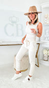 Love Endures Italian Jogger - Cream-180 Joggers-Germany-Coastal Bloom Boutique, find the trendiest versions of the popular styles and looks Located in Indialantic, FL