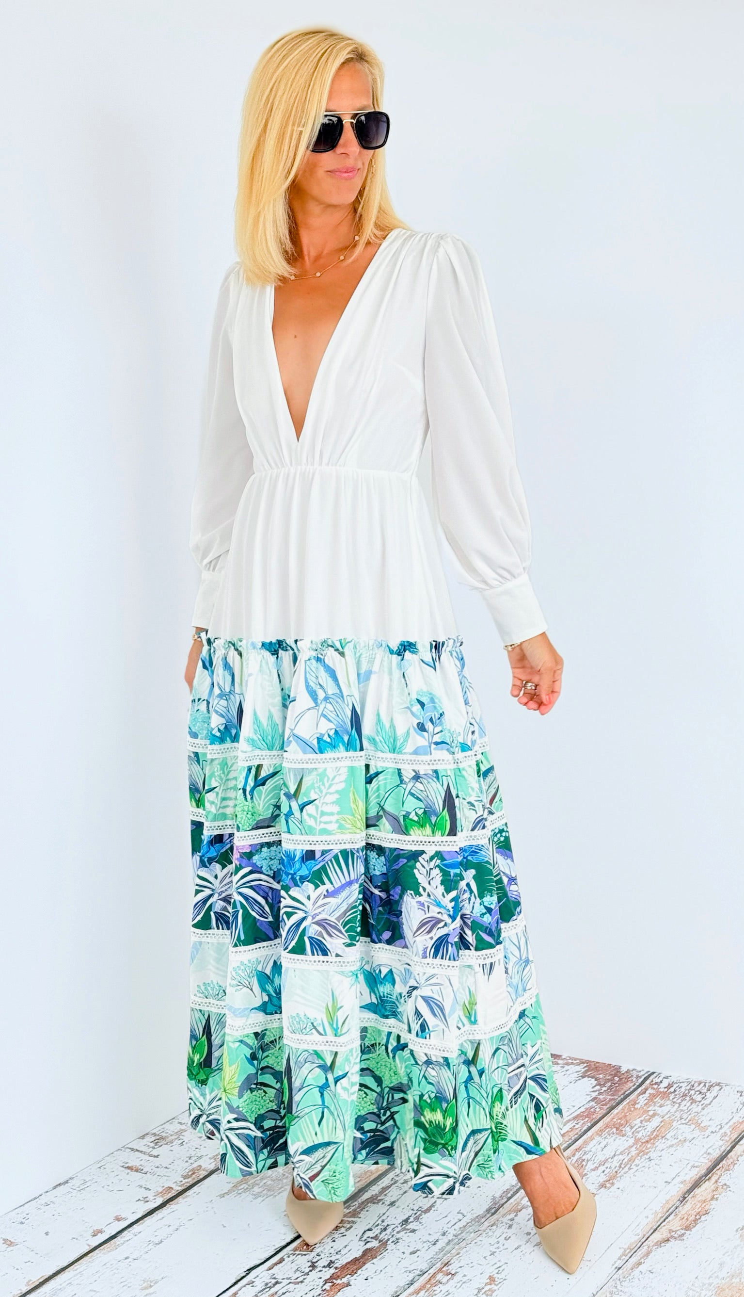 Island Time Maxi Dress-200 Dresses/Jumpsuits/Rompers-Rousseau-Coastal Bloom Boutique, find the trendiest versions of the popular styles and looks Located in Indialantic, FL