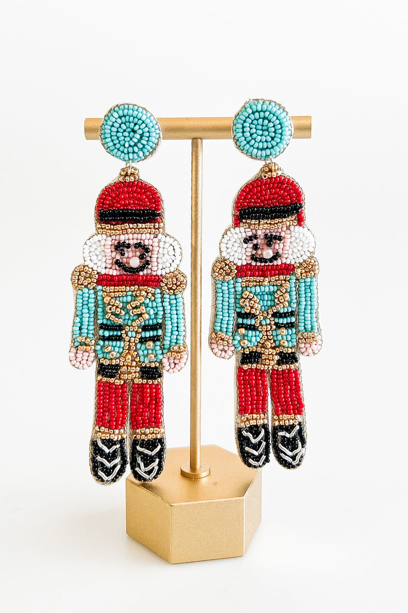 Nutcracker Earring - Turquoise-230 Jewelry-Golden Stella-Coastal Bloom Boutique, find the trendiest versions of the popular styles and looks Located in Indialantic, FL