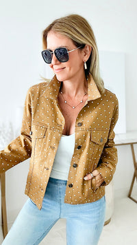 Hello, it's me, Polka Dot Shacket-160 Jackets-Rousseau-Coastal Bloom Boutique, find the trendiest versions of the popular styles and looks Located in Indialantic, FL